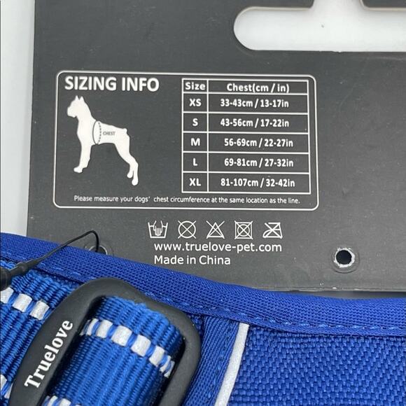TRUELOVE Dog harness NEW royal blue size MEDIUM - Picture 4 of 8